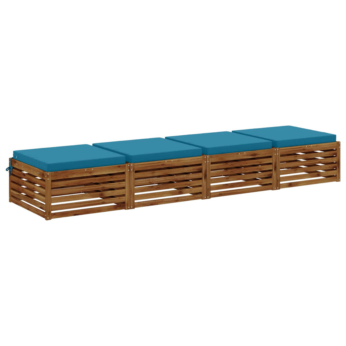 Vidaxl 4-piece zitkussens soest 4 st 100% polyester lichtblauw