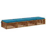 Vidaxl 4-piece zitkussens soest 4 st 100% polyester lichtblauw