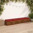 Vidaxl 4-piece zitkussens soest 4 st 100% polyester wijnrood