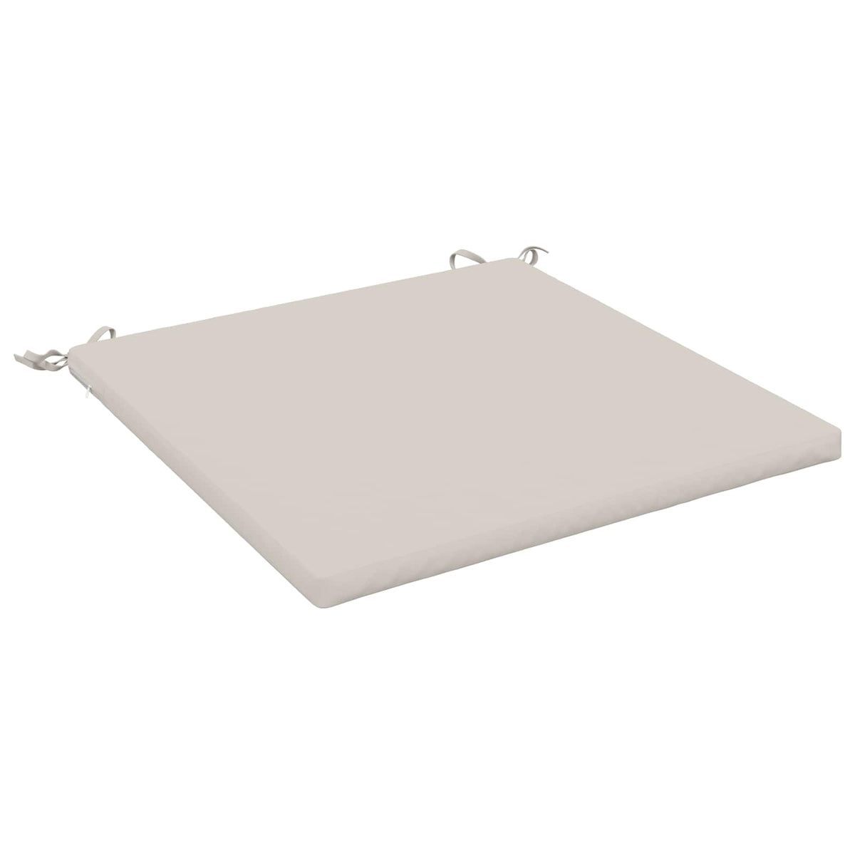 Vidaxl 1-piece zitkussen soest 100% polyester wit 80 x 80 x 3 cm