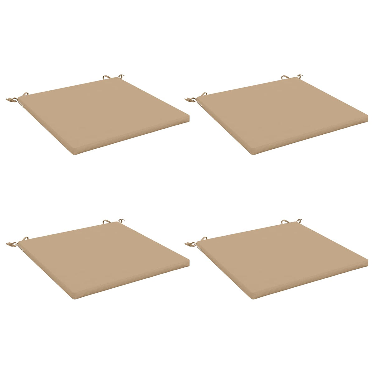 Vidaxl 4-piece zitkussens soest 4 st 100% polyester zand