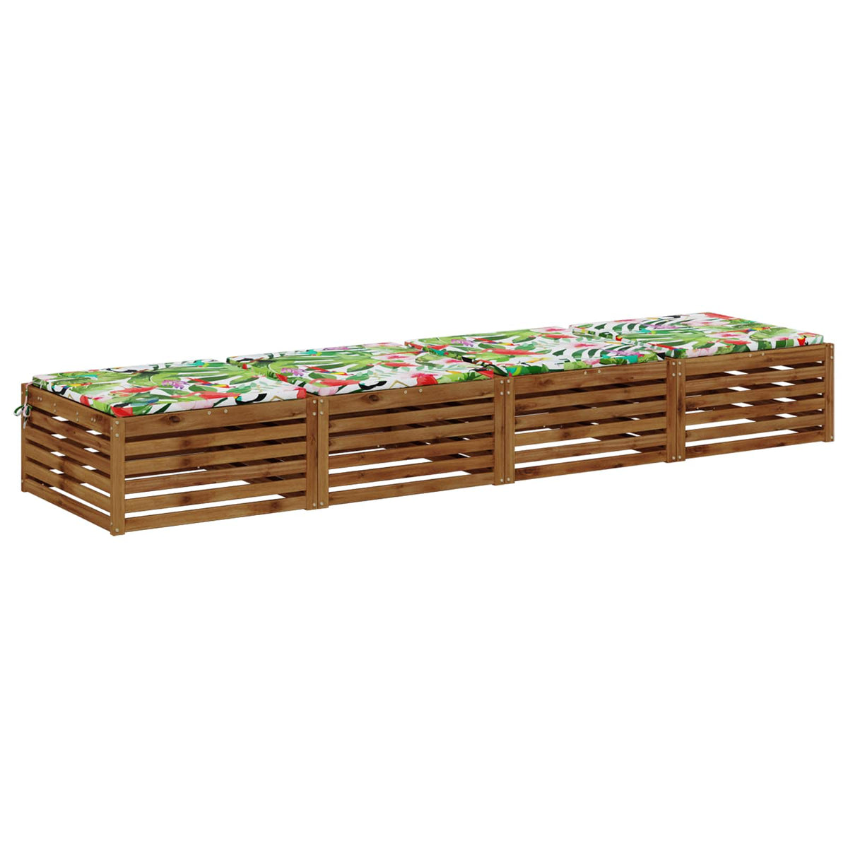 Vidaxl 4-piece zitkussens soest 4 st 100% polyester meerkleurig
