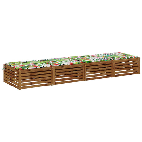 Vidaxl 4-piece zitkussens soest 4 st 100% polyester meerkleurig