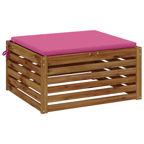 Vidaxl 1-piece zitkussen soest 100% polyester roze 80 x 80 x 3 cm