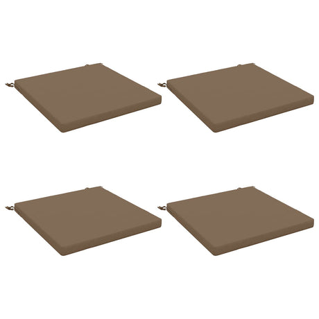 Vidaxl 4-piece zitkussens soest 4 st 100% polyester taupe
