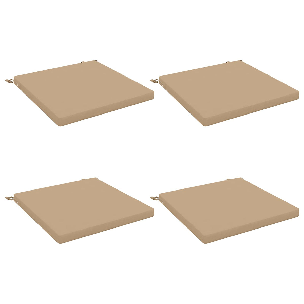 Vidaxl 4-piece zitkussens soest 4 st 100% polyester zand