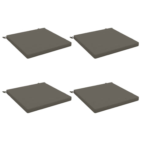 Vidaxl 4-piece zitkussens soest 4 st 100% polyester grijs