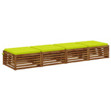 Vidaxl 4-piece zitkussens soest 4 st 100% polyester helder groen