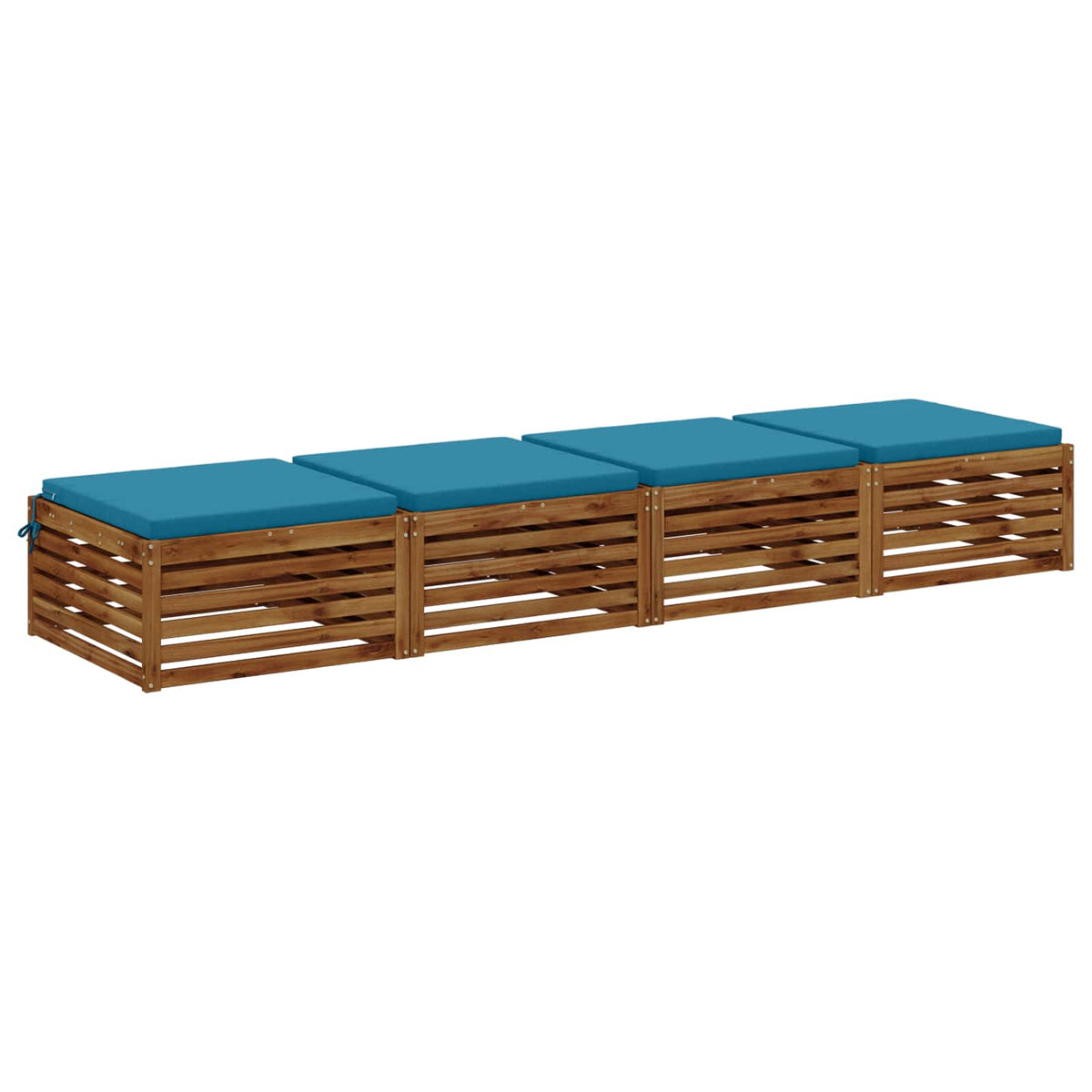 Vidaxl 4-piece zitkussens soest 4 st 100% polyester lichtblauw