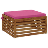 Vidaxl 1-piece zitkussen soest 100% polyester roze 80 x 80 x 5 cm