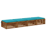 Vidaxl 4-piece zitkussens soest 4 st 100% polyester turquoise