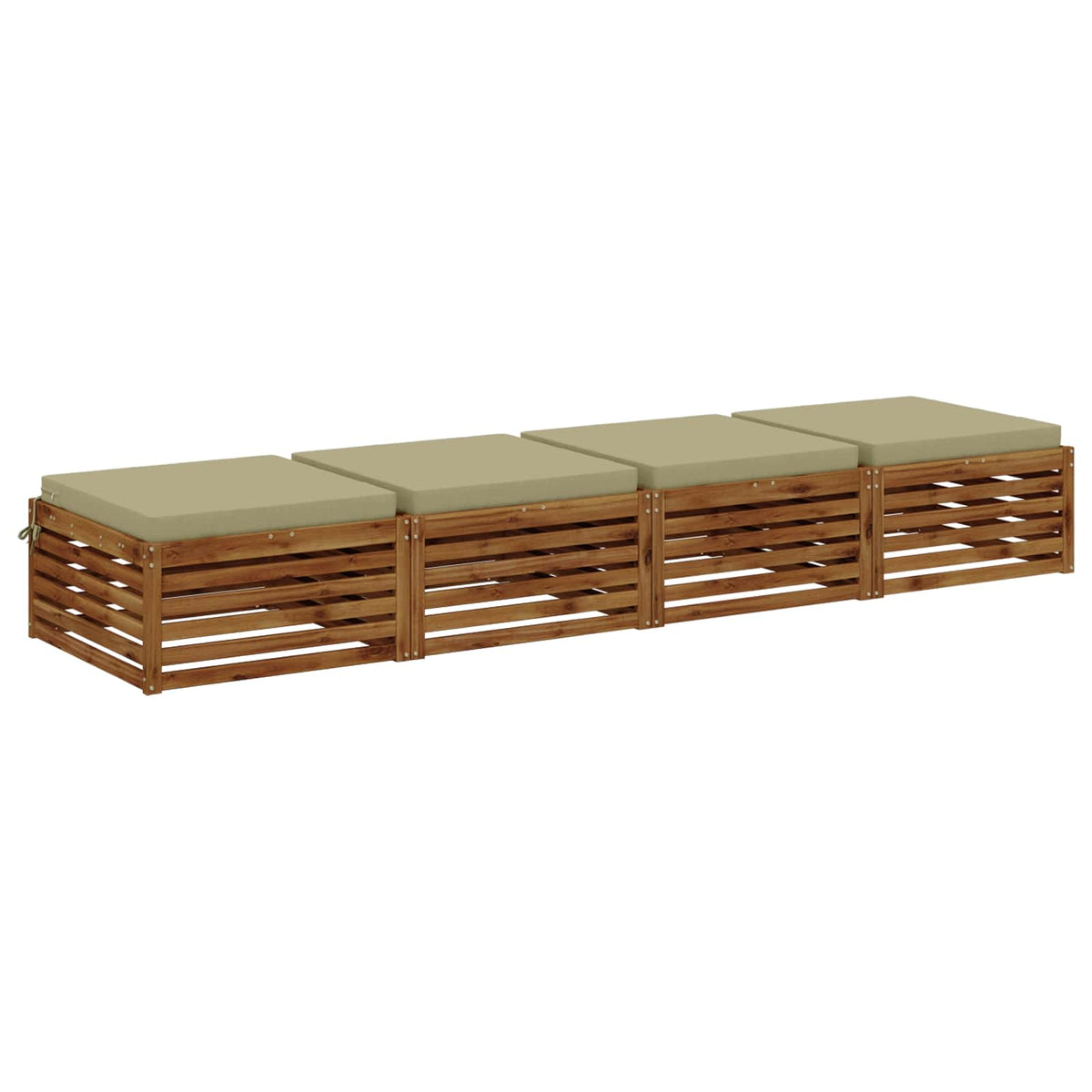Vidaxl 4-piece zitkussens soest 4 st 100% polyester lichtgroen