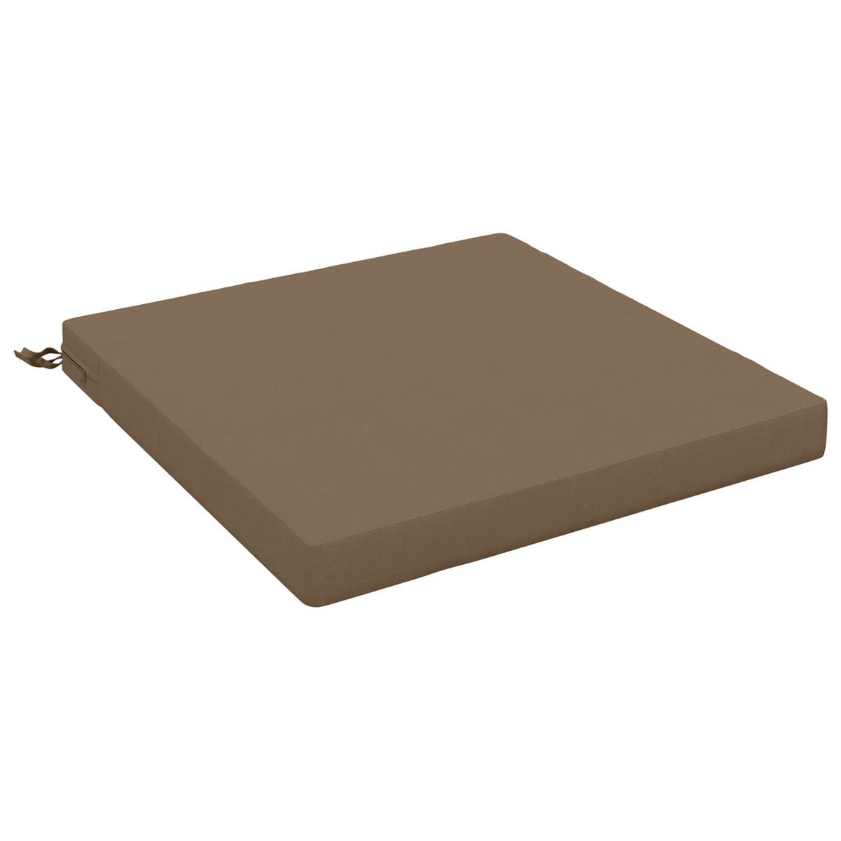 Vidaxl 1-piece zitkussen soest 100% polyester taupe 80 x 80 x 7 cm
