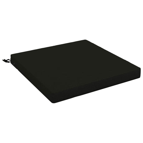 Vidaxl 1-piece zitkussen soest 100% polyester zwart 80 x 80 x 7 cm