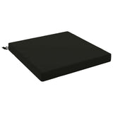 Vidaxl 1-piece zitkussen soest 100% polyester zwart 80 x 80 x 7 cm