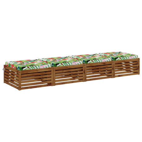 Vidaxl 4-piece zitkussens soest 4 st 100% polyester meerkleurig