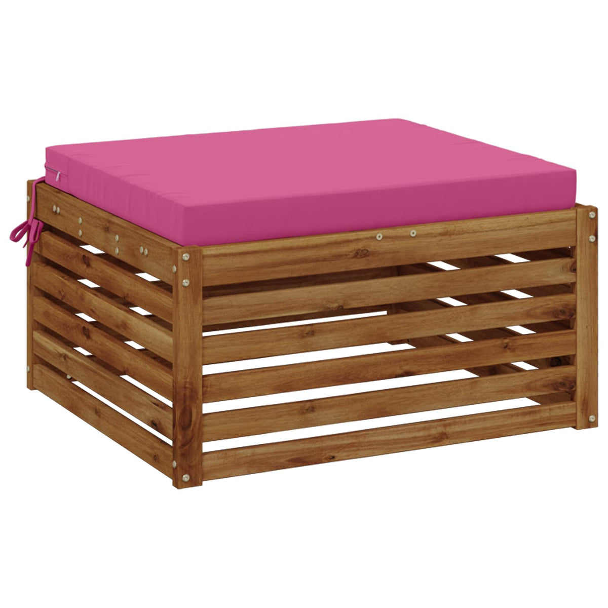 Vidaxl 1-piece zitkussen soest 100% polyester roze 80 x 80 x 7 cm