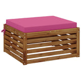 Vidaxl 1-piece zitkussen soest 100% polyester roze 80 x 80 x 7 cm