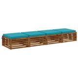 Vidaxl 4-piece zitkussens soest 4 st 100% polyester turquoise