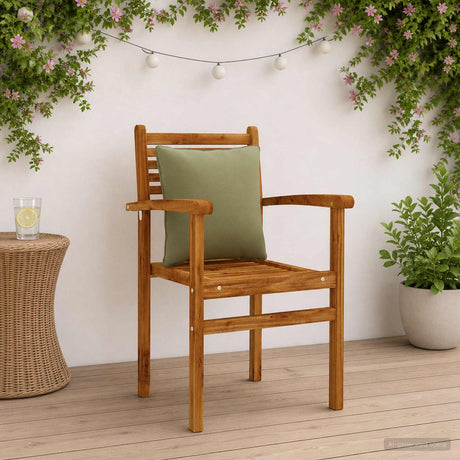 Vidaxl rugkussen putten 4 st 100% polyester olijfgroen 40 x 40 x 15 cm