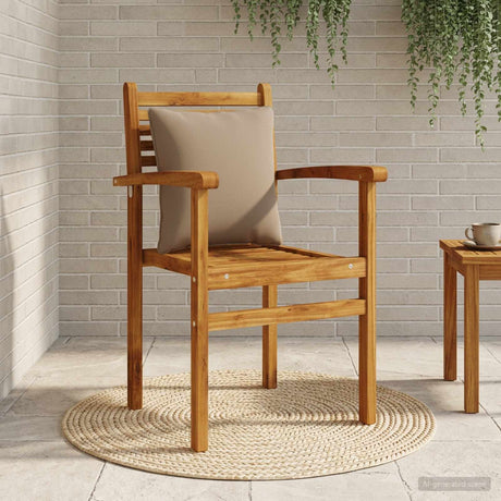 Vidaxl rugkussen putten 100% polyester taupe 40 x 40 x 15 cm