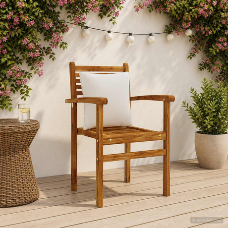 Vidaxl rugkussen putten 4 st 100% polyester wit 40 x 40 x 15 cm