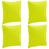 Vidaxl rugkussen putten 4 st 100% polyester helder groen