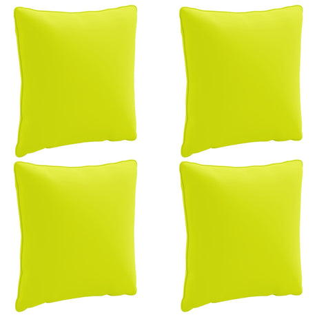 Vidaxl rugkussen putten 4 st 100% polyester helder groen