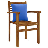 Vidaxl 1-delig rugkussen putten 100% polyester koninklijk blauw