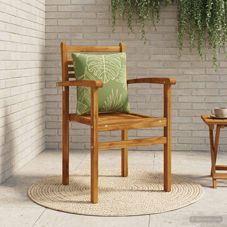Vidaxl rugkussen putten 100% polyester bladontwerp 40 x 40 x 15 cm