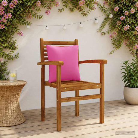 Vidaxl rugkussen putten 4 st 100% polyester roze 40 x 40 x 15 cm