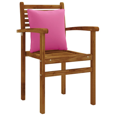 Vidaxl rugkussen putten 4 st 100% polyester roze 40 x 40 x 15 cm