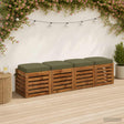 Vidaxl 4-delige zitkussens soest 4 pcs 100% polyester olijfgroen