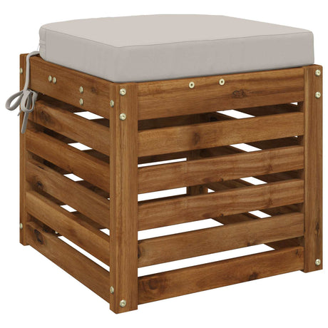 Vidaxl 1-delig zitkussen soest 100% polyester wit 40 x 40 x 7 cm