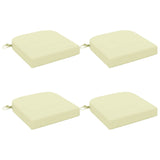 Vidaxl 4-delige zitkussens soest 4 pcs 100% polyester crèmekleurig