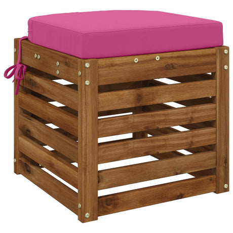 Vidaxl 1-delig zitkussen soest 100% polyester roze 40 x 40 x 7 cm