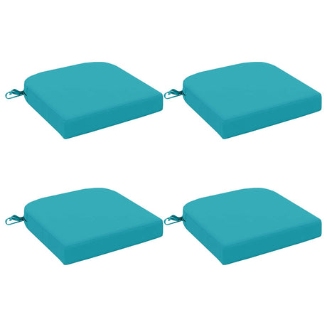 Vidaxl 4-delige zitkussens soest 4 pcs 100% polyester turquoise