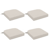Vidaxl 4-delige zitkussens soest 4 pcs 100% polyester wit