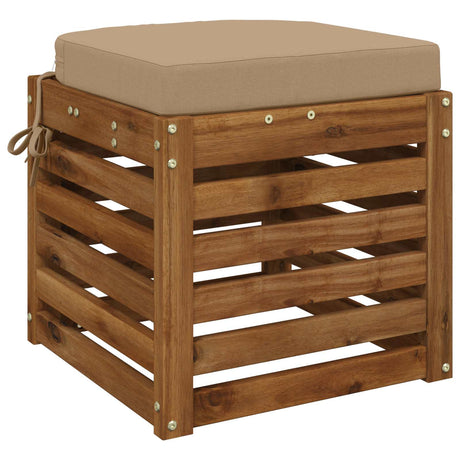 Vidaxl 1-delig zitkussen soest 100% polyester zand 45 x 45 x 7 cm