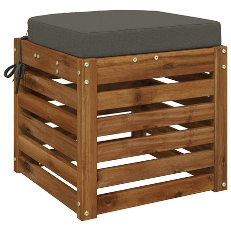 Vidaxl 1-delig zitkussen soest 100% polyester grijs 45 x 45 x 7 cm