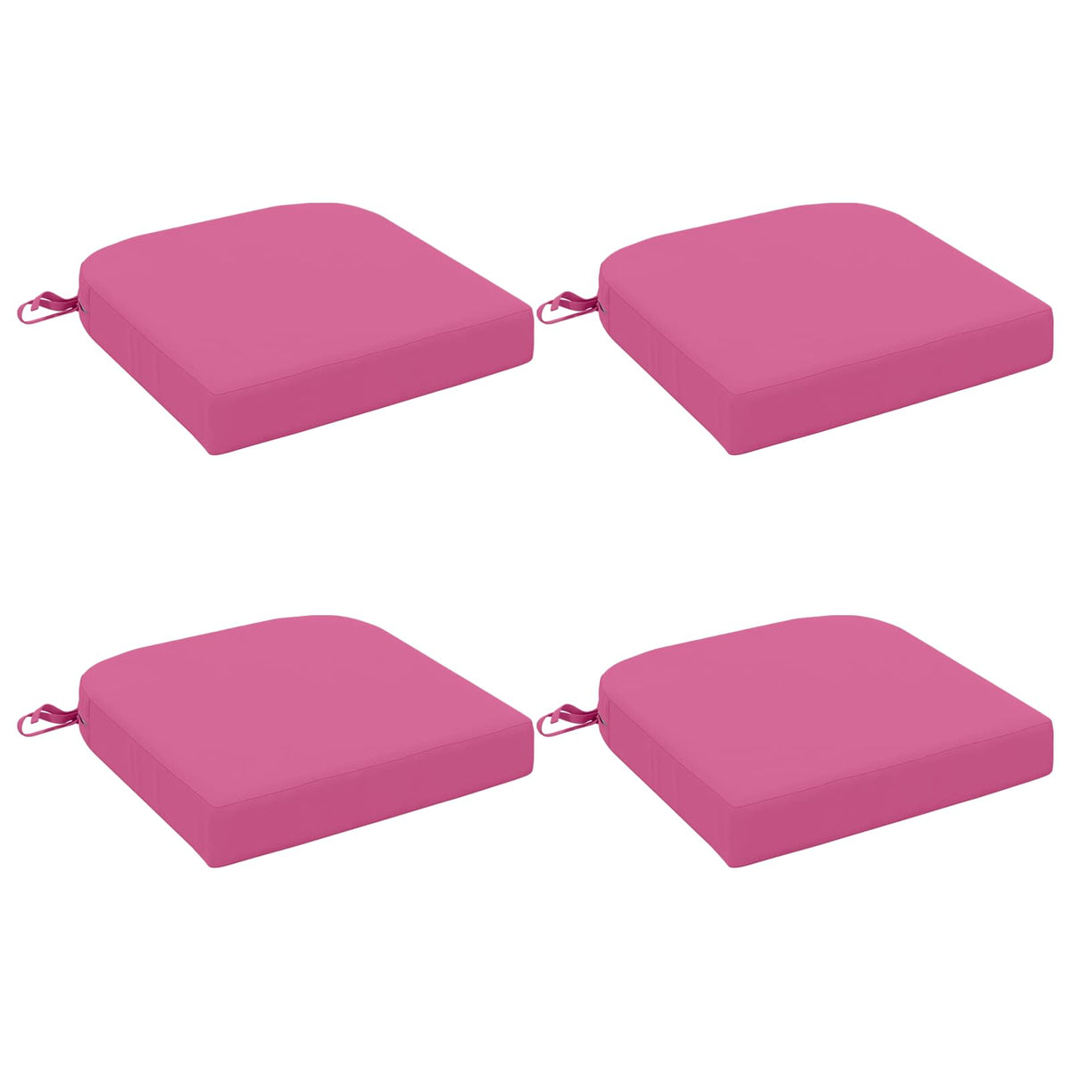 Vidaxl 4-delige zitkussens soest 4 pcs 100% polyester roze