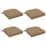 Vidaxl 4-delige zitkussens soest 4 pcs 100% polyester taupe