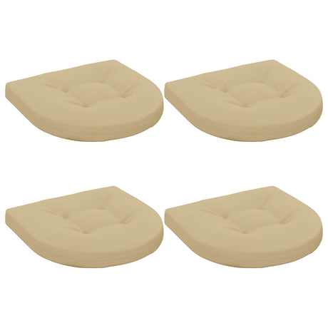 Vidaxl 4-piece zitkussens 4 st 100% polyester beige 40 x 40 x 5 cm