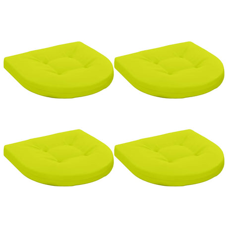 Vidaxl 4-piece zitkussens 4 st 100% polyester helder groen