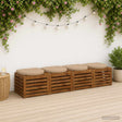 Vidaxl 4-piece zitkussens 4 st 100% polyester zand 45 x 45 x 5 cm