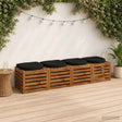 Vidaxl 4-piece zitkussens 4 st 100% polyester zwart 40 x 40 x 5 cm