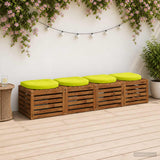 Vidaxl 4-piece zitkussens 4 st 100% polyester helder groen