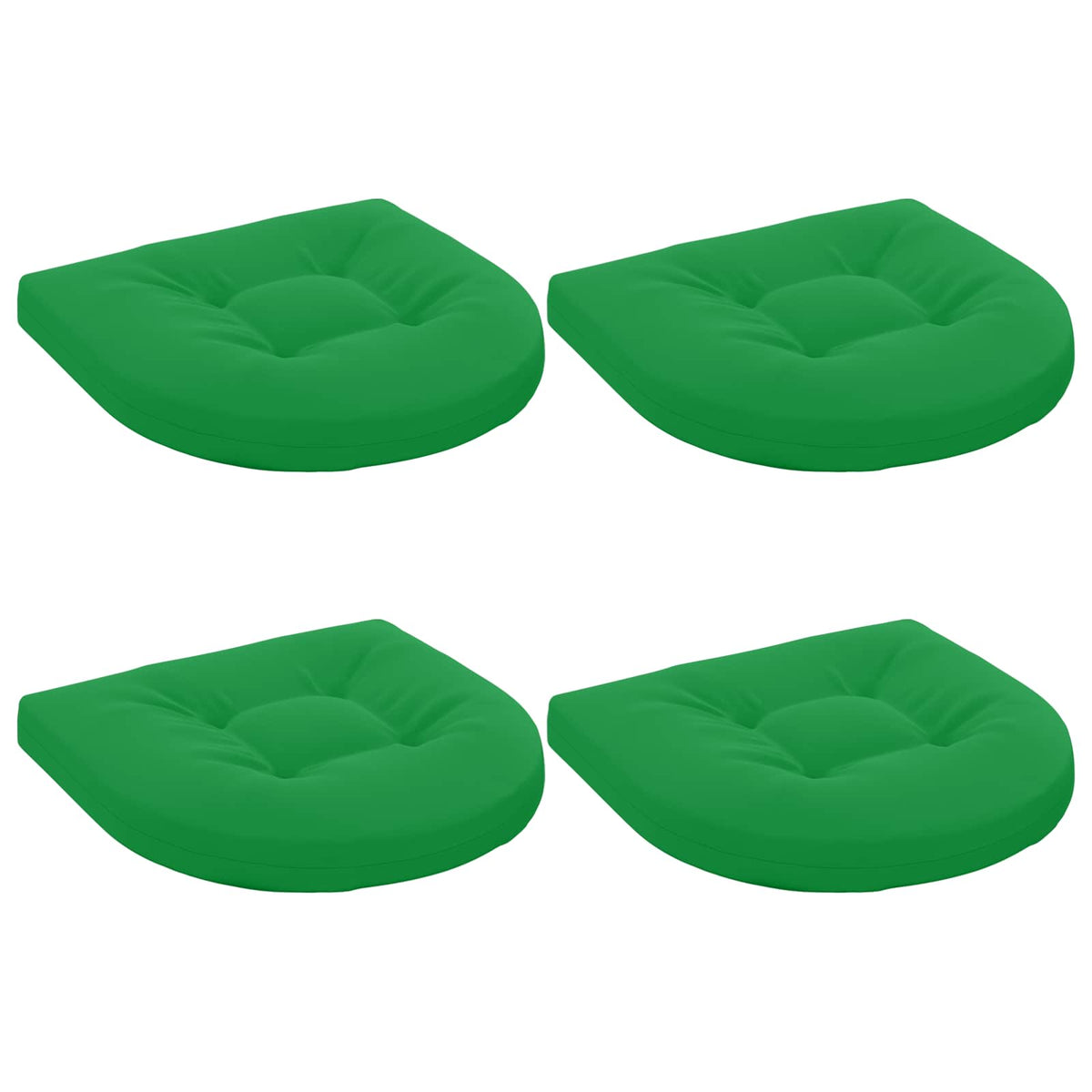 Vidaxl 4-piece zitkussens 4 st 100% polyester groen 45 x 45 x 5 cm