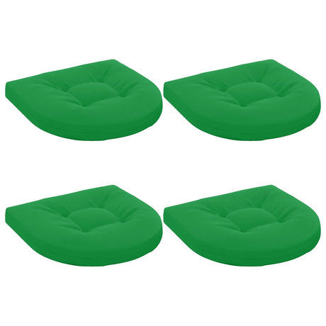 Vidaxl 4-piece zitkussens 4 st 100% polyester groen 45 x 45 x 5 cm
