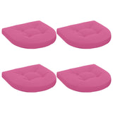 Vidaxl 4-piece zitkussens 4 st 100% polyester roze 45 x 45 x 5 cm